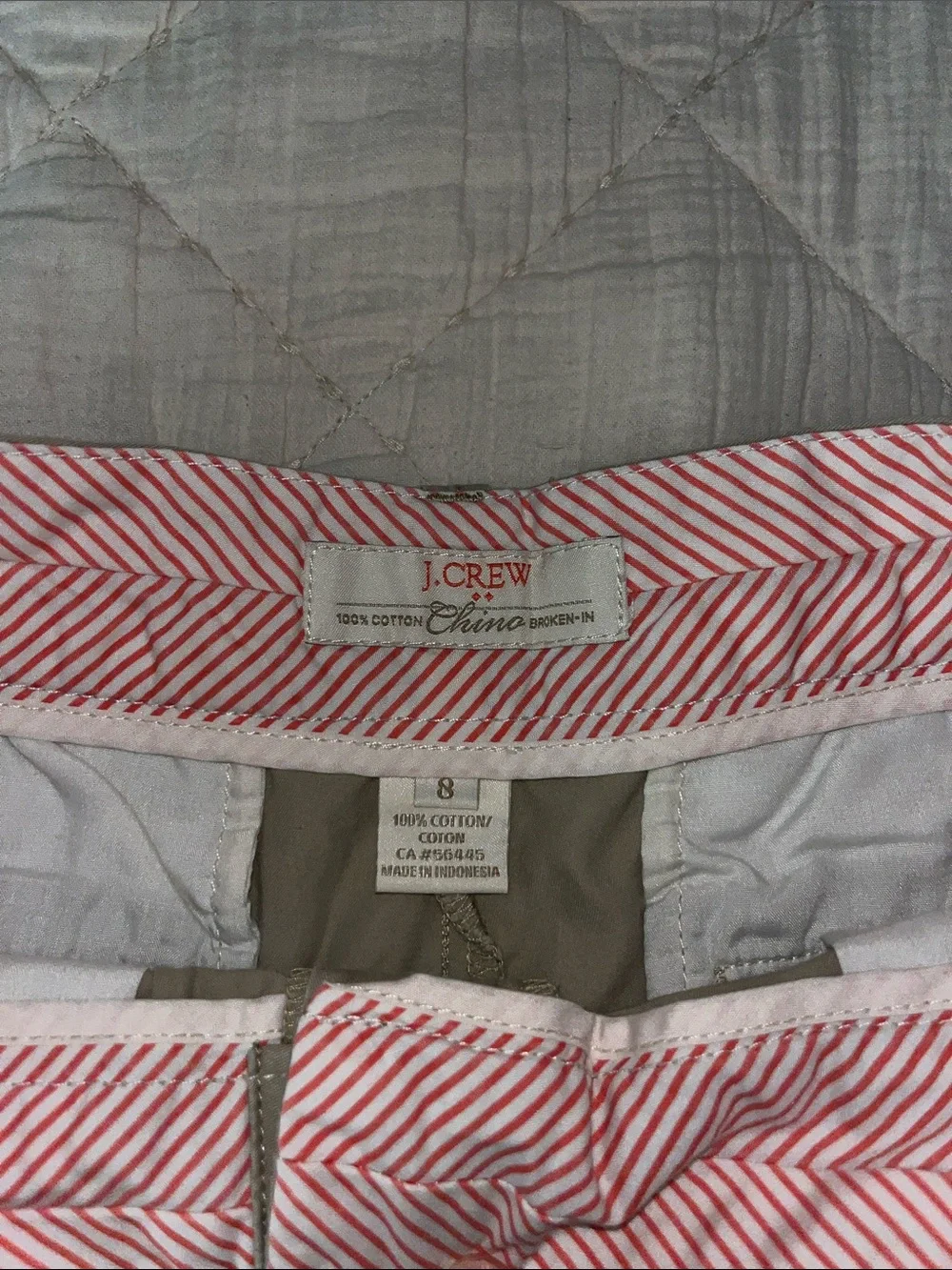 J. Crew Khaki Cotton Chino Bermudas